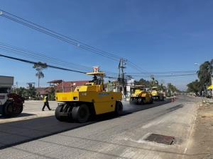 ทช.นำร่องใช้นวัตกรรม “Warm Mix Asphalt " ซ่อมบำรุงสาย รย.4036 เฉลิมบูรพาชลทิต จันทบุรี