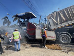ทช.นำร่องใช้นวัตกรรม “Warm Mix Asphalt " ซ่อมบำรุงสาย รย.4036 เฉลิมบูรพาชลทิต จันทบุรี