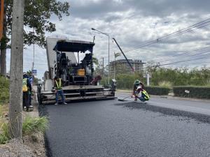 ทช.นำร่องใช้นวัตกรรม “Warm Mix Asphalt " ซ่อมบำรุงสาย รย.4036 เฉลิมบูรพาชลทิต จันทบุรี
