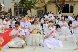 พระธรรมยาตรา นำชาวนนท์เรือนหมื่น จุดประทีปธรรม เจริญจิตภาวนา อุทิศถวายพระพันปีหลวง