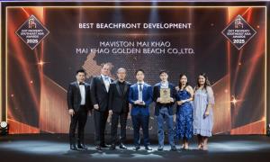 “Maviston Mai Khao” ทำถึง! ชูความสำเร็จบนเวทีระดับภูมิภาค  คว้ารางวัล “Best Beachfront Development”
