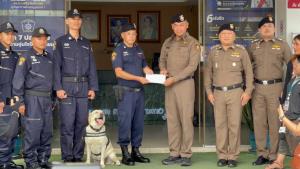 สภ.หัวหินผนึกกำลัง K9 "แพรวา" ปิดคดีฆ่าชิงทรัพย์พนักงานโรงแรม ผบก.ประจวบฯ มอบรางวัล