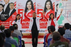 “สมศักดิ์” นำทีมพท.ปราศรัยสุโขทัย ชูดันงบยมฝั่งขวา 3,500 ล้าน แก้น้ำท่วม ย้ำเลือก “ณัคนางค์” เบอร์ 5 สานงานต่อ