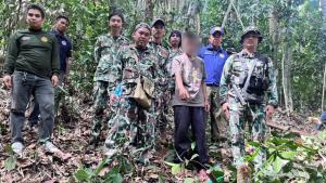 รวบหม่องบุกรุก "แผ้วถาง-เผาป่า" อุทยานเสด็จในกรมฯ อ้างเป็นเจ้าของ ค้นตัวพบยาบ้า