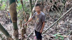 รวบหม่องบุกรุก "แผ้วถาง-เผาป่า" อุทยานเสด็จในกรมฯ อ้างเป็นเจ้าของ ค้นตัวพบยาบ้า