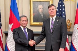 สหรัฐฯ ให้คำมั่นสนับสนุนการสร้างสันติภาพที่ยั่งยืนตามแนวชายแดนกัมพูชา-ไทยอย่างต่อเนื่อง