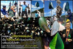 (VDO Clip)  ถอดแบบ “เปลือกหอยแมลงภู่” เป็นกังหันแนวตั้งรับลมทุกทิศทาง เปลี่ยนลมเป็นไฟฟ้า สิ่งประดิษฐ์น่าสนใจในยุคพลังงานทางเลือก