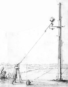 คริสตียาน เฮยเคินส์และกล้องโทรทรรศน์ / ภาพ : sciencephoto.com