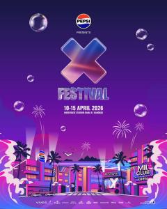 Pepsi จับมือ X Festival จัดงาน “Pepsi presents X Festival 2026” ฉลองสงกรานต์สุดยิ่งใหญ่ 10-15 เม.ย.นี้ ที่ Warehouse Stadium พระราม 4
