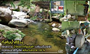 (VDO Clip) “กังหันน้ำคีรีวง” ใช้หลักการน้ำไหลจากที่สูงลงต่ำเปลี่ยนเป็นไฟฟ้า กฎธรรมชาติที่ผลิตพลังงานสะอาด100 %