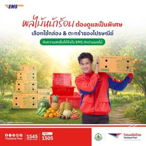 ไปรษณีย์ไทยดัน EMS ส่งด่วนผลไม้ ช่วยชาวสวนฝ่าวิกฤตล้นตลาด