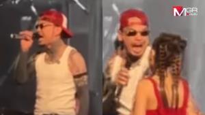 "UrboyTJ" สุดช็อก โดนสาวโดดขึ้นประชิดตัวกลางเวที! (คลิป)