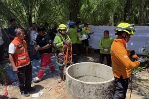 สลด!  ชาวบ้านลงรื้อบ่อน้ำเก่ากลางสวนปาล์มน้ำมัน ขาดอากาศหายใจดับอนาถ 4 คน