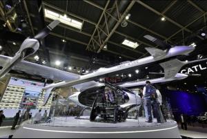eVTOL ที่พัฒนาโดยออโต้ไฟลต์ โชว์อยู่ที่บูธ CATL