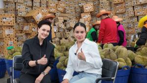 “ศุภจี” ดึง “พิมรี่พาย” เปิดไลฟ์สดขายทุเรียนหน้าสวน แย้มลูกละ 100 ตั้งเป้าล้านลูก