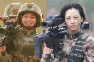 สองสาวดาวจรัสแสงแห่งวงการสไนเปอร์จีน: หลิวเจียงเทา (ซ้าย) ฉายา 