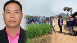 นายสังวร จันทรคีรี ประธานวิสาหกิจชุมชนกลุ่มผลิตเมล็ดพันธุ์ข้าวไร่บ้านน้ำเย็น