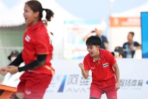 เทคบอลกระหึ่มเหมา 3 ทอง ส่งไทยรั้งที่ 2 ตารางเหรียญเอเชียนบีชเกมส์