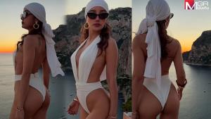 ทะเลอิตาลีลุกเป็นไฟ! “กระแต อาร์สยาม” โชว์หุ่นสะบึม นุ่งวันพีซเว้าสูง อวดบั้นท้าย