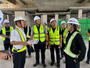 ขร.สุ่มตรวจไซต์ก่อสร้าง "สีม่วงใต้" สัญญา 5 งานคืน 51% เน้นใช้ Smart LG พร้อม CCTV-เซ็นเซอร์ควบคุมความปลอดภัยสูงสุด