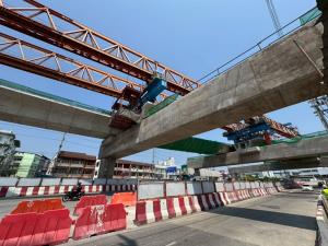 ขร.สุ่มตรวจไซต์ก่อสร้าง "สีม่วงใต้" สัญญา 5 งานคืน 51% เน้นใช้ Smart LG พร้อม CCTV-เซ็นเซอร์ควบคุมความปลอดภัยสูงสุด