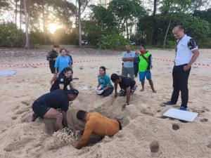 เฮ ! แม่ เต่ามะเฟืองขึ้น วางไข่นอกฤดู 98 ฟอง อุทยานฯ ย้ายรังไปอยู่ในที่ปลอดภัย