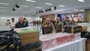 สกัดจับแก๊งลอบขนบุหรี่เถื่อนจากเขมรเข้าไทย ยึดของกลางมูลค่ากว่า 3 ล้าน