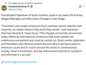 จับโชว์เขมร!? สหรัฐฯ-UAE-จีน บุกทลาย 9 ศูนย์หลอกลวงคริปโต จับ 276 คน ด้านยุโรปซ้ำปิดอีก 3 แห่ง รวบ 10 ผู้ต้องหา