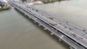 เปิดใช้แล้ว!สะพานข้ามแม่น้ำบางปะกงแห่งใหม่ รับรถขาเข้ากทม. ทล.3702 รองรับปริมาณจราจร-แก้คอขวด