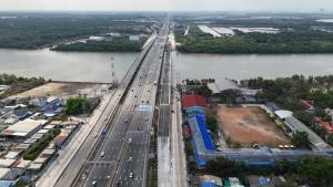 เปิดใช้แล้ว!สะพานข้ามแม่น้ำบางปะกงแห่งใหม่ รับรถขาเข้ากทม. ทล.3702 รองรับปริมาณจราจร-แก้คอขวด