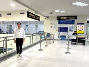 “ภัทรพงศ์”สุ่มตรวจ"สนามบินพิษณุโลก"เก็บข้อมูลหน้างาน ก่อนมอบนโยบาย ทย.