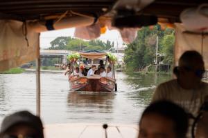 เทศบาลนครบางบัวทอง เปิดตัวเส้นทางท่องเที่ยวทางน้ำ “ไหว้พระร่ำรวยเงินทอง มังกรเสริมบารมี” ชวนนักท่องเที่ยวล่องเรือชมวิถีชุมชน พร้อมชิงเงินรางวัลประกวดภาพถ่าย