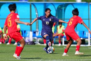 ทัพชบาแก้วยู-17 ไทย เฉือนเมียนมา 1-0 จ่อเข้ารอบน็อคเอาท์ศึกชิงแชมป์เอเชีย