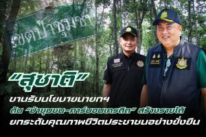 “สุชาติ” ขานรับนโยบายนายกฯ ดัน “ป่าชุมชน–คาร์บอนเครดิต” สร้างรายได้ ยกระดับคุณภาพชีวิตประชาชนอย่างยั่งยืน