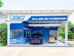 ECU- SHOP  พัฒนา Solar EV Charger  พร้อมอุปกรณ์เชื่อมต่อแบตรถ กับเครื่องใช้ไฟฟ้า คนไม่พร้อมติดโซล่าร์ฯรูฟ