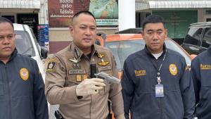 ตำรวจแสนสุข โชว์ผลงานรวบผู้ต้องหาแก๊งปล่อยกู้ดอกเบี้ยเกิน กม.&amp;#8203;กำหนด&amp;#8203;- เปิดเพจ&amp;#8203;รับจำนำรถ
