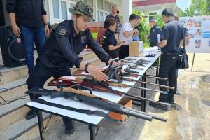 เปิดยุทธการอินทรี 154 พิทักษ์กระบี่ ระดมกวาดล้างสิ่งผิดกฎหมาย จับผู้ต้องหา ยาเสพติด และอาวุธ เพียบ
