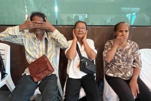 ชาวระนองรวมตัวเรียกร้องให้ทบทวนโครงการแลนด์บริดจ์และกฎหมายSEC เชิญชวนแสดงเชิงสัญลักษณ์คัดค้านด้วยการ “ปิดหู ปิดตา ปิดปาก”