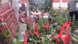 (คลิป)นาทีชีวิต! กิ่งโพธิ์ยักษ์อายุกว่า 100 ปีหักทับศรัทธางานทำบุญกลางวัดดังสารภี เชียงใหม่ เจ็บ 6 สาหัส 3