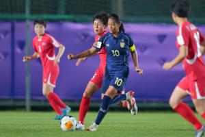ไทยพ่ายเกาหลีเหนือ 0-6 จอดรอบ 8 ทีมบอลหญิงยู-17 ชิงแชมป์เอเชีย
