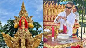สายมูตัวจริง! คนบันเทิงไทยแห่บูชา “ท้าวเวสสุวรรณ” ขอพรโชคลาภ-งานปัง ชีวิตพลิกสู่ความสำเร็จ