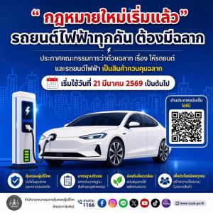 สคบ.ขยับ หลังผู้ใช้รถยนต์ EV มีปัญหากว่า 1,300 ราย