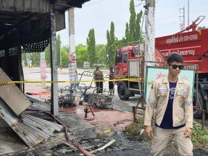 ไฟไหม้ร้านขาย จยย.ไฟฟ้าอ่างทอง วอดกว่า 60 คัน เร่งหาสาเหตุ